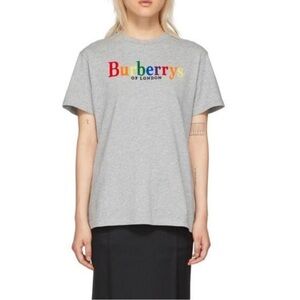 Burberry Grey Rainbow Burberrys T-Shirt